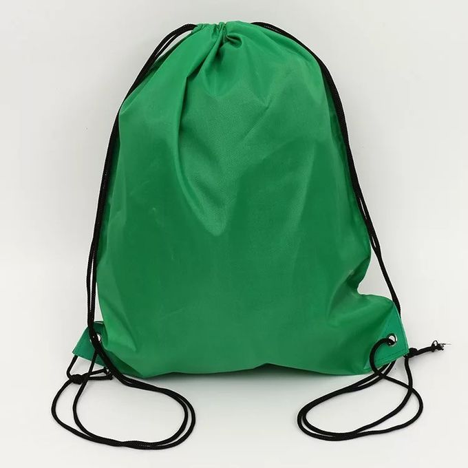 Trainning White Drawstring Backpack , Waterproof Large Drawstring Sports Bag